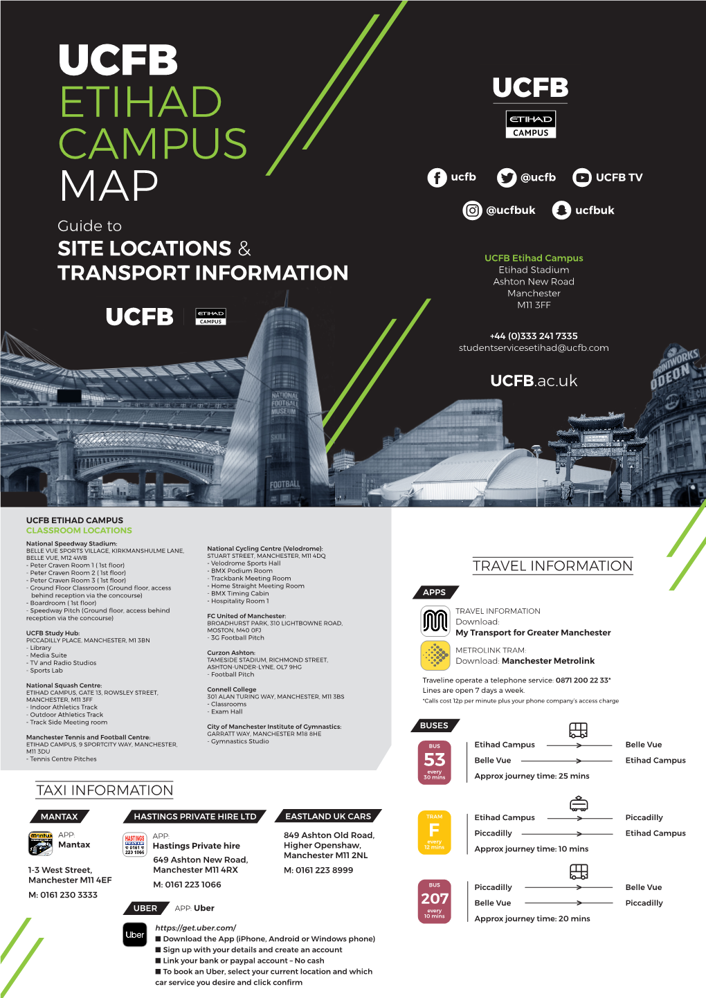 UCFB ETIHAD CAMPUS MAP Ucfb @Ucfb UCFB TV @Ucfbuk Ucfbuk Guide To