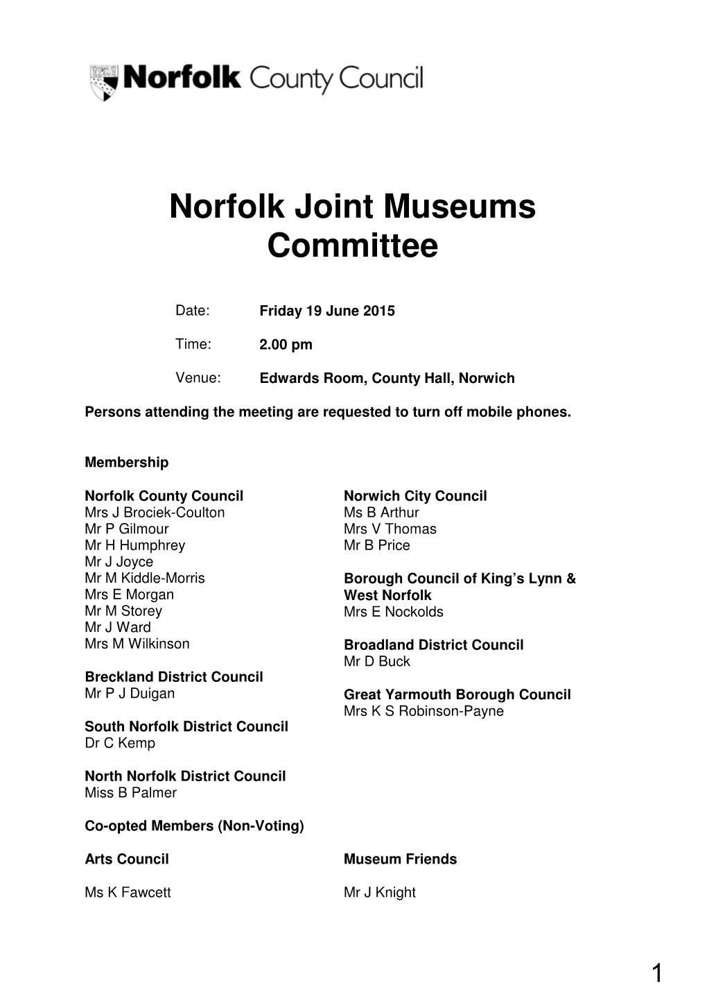 Norfolk Joint Museums Committee