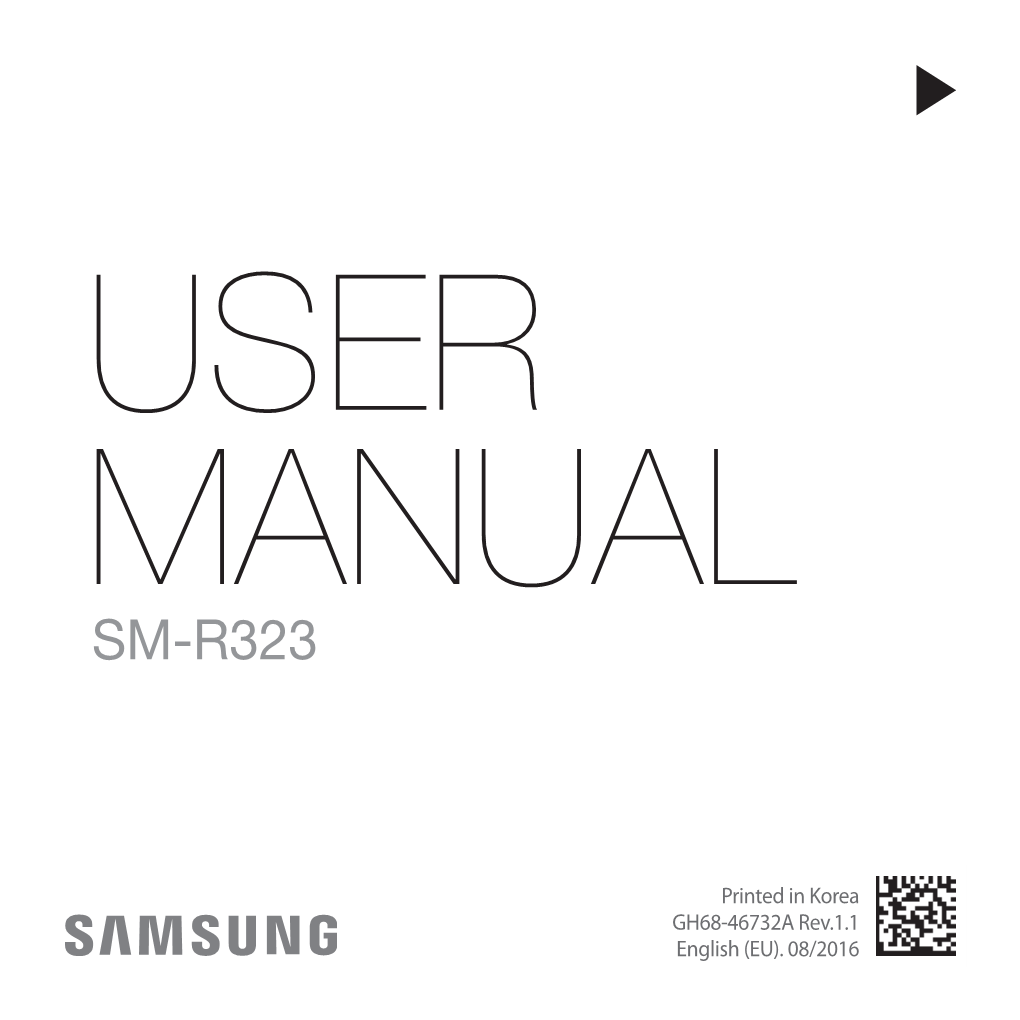 User Manual Sm-R323