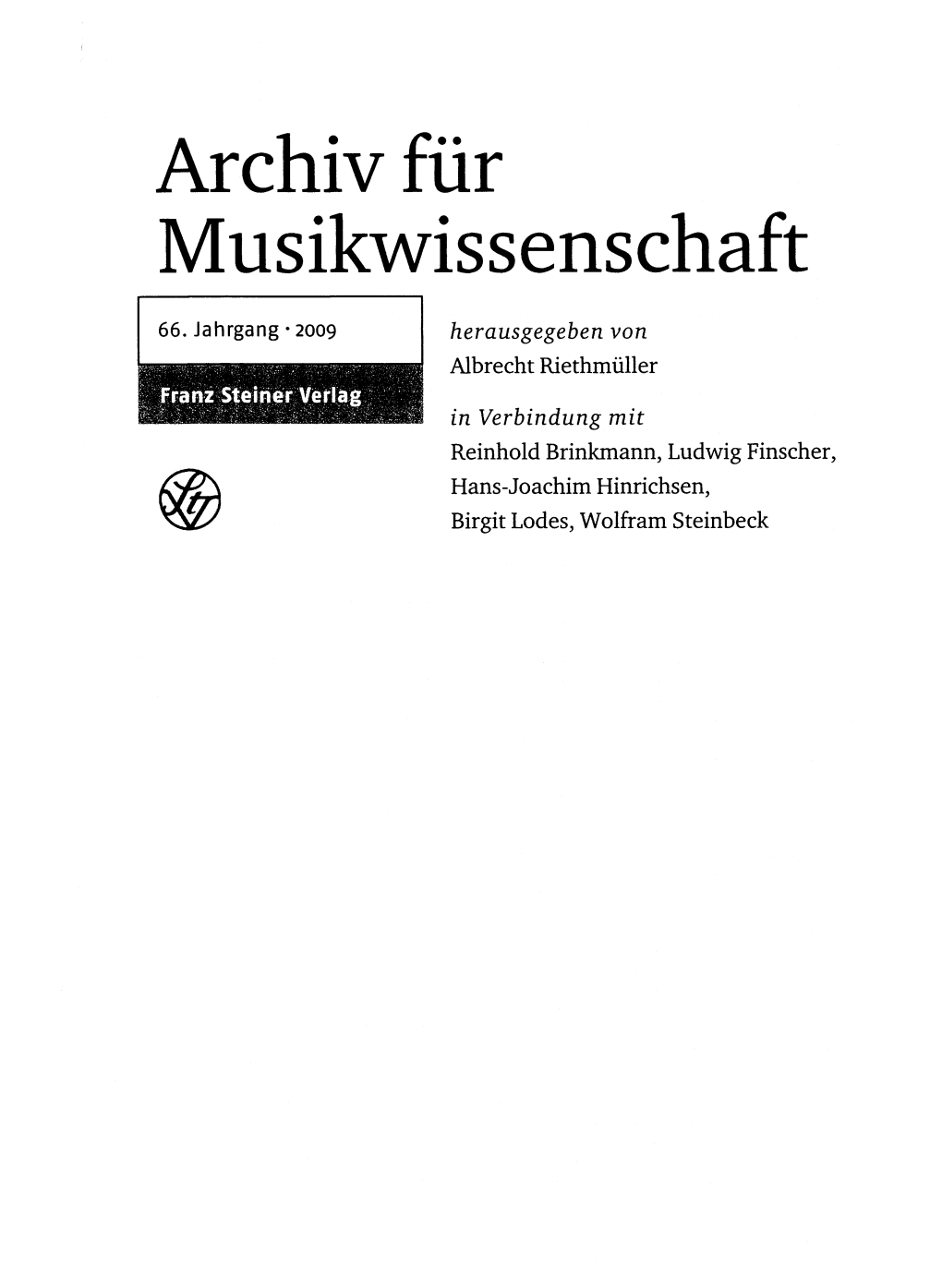 Hat Franz Xaver Richter Das Streichquartett Erfunden? Überlegungen Zum 300