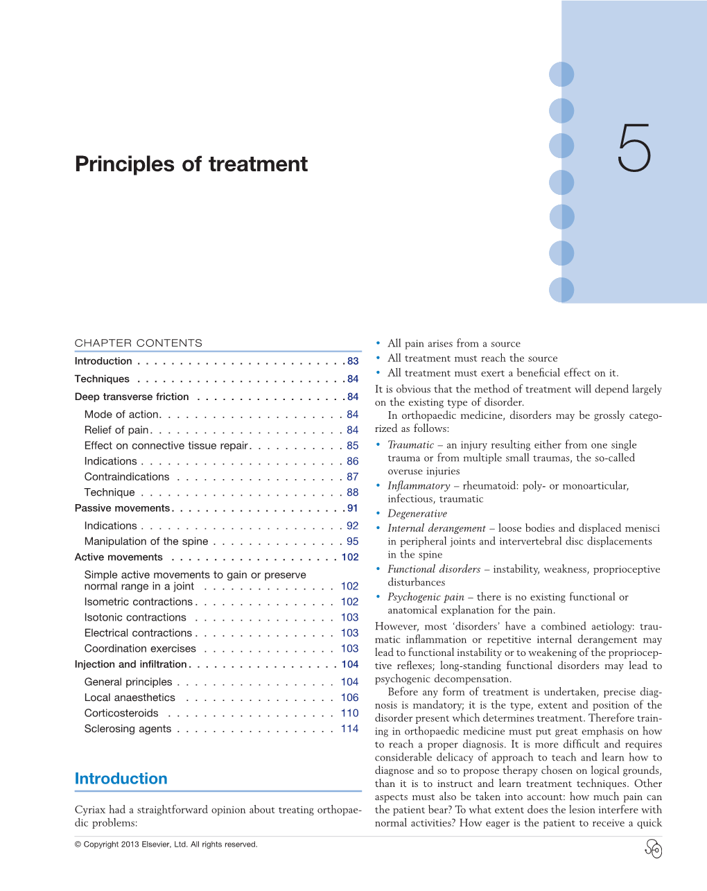 Principles of Treatment 5