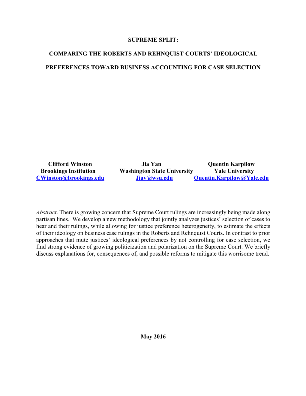 Comparing the Roberts and Rehnquist Courts' Ideological