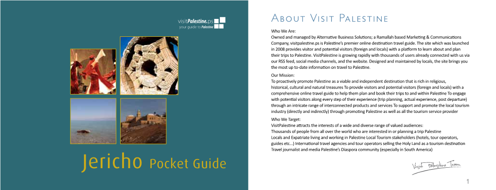 Jericho Pocket Guide 2 1 Table of Contents