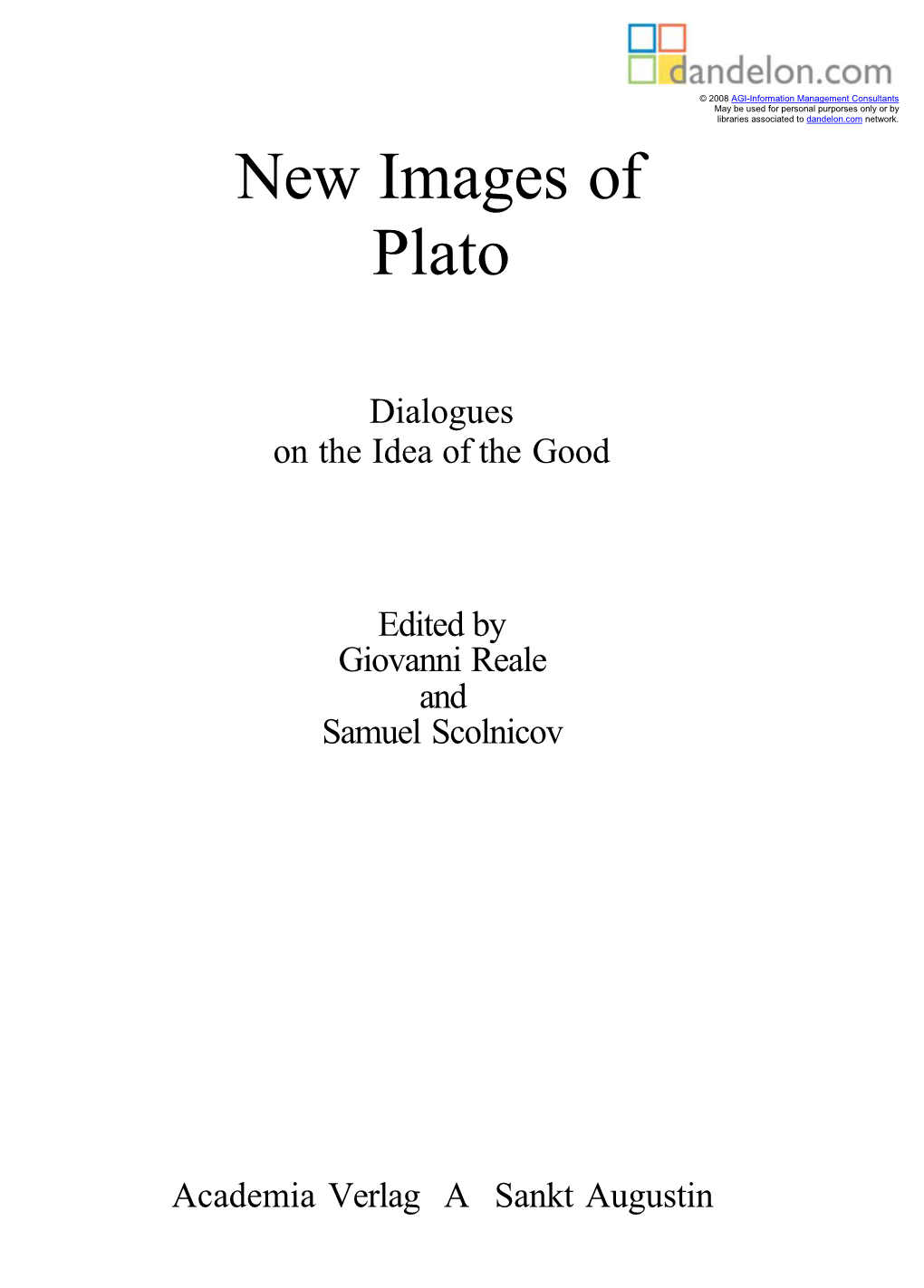 New Images of Plato