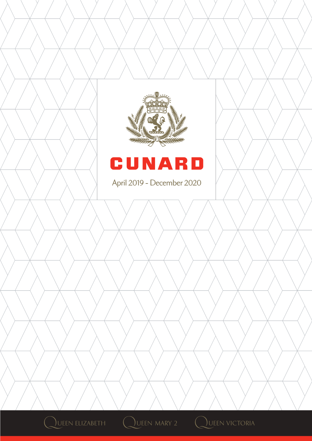 Cunard EMEA Voyage Calendar. April 2019