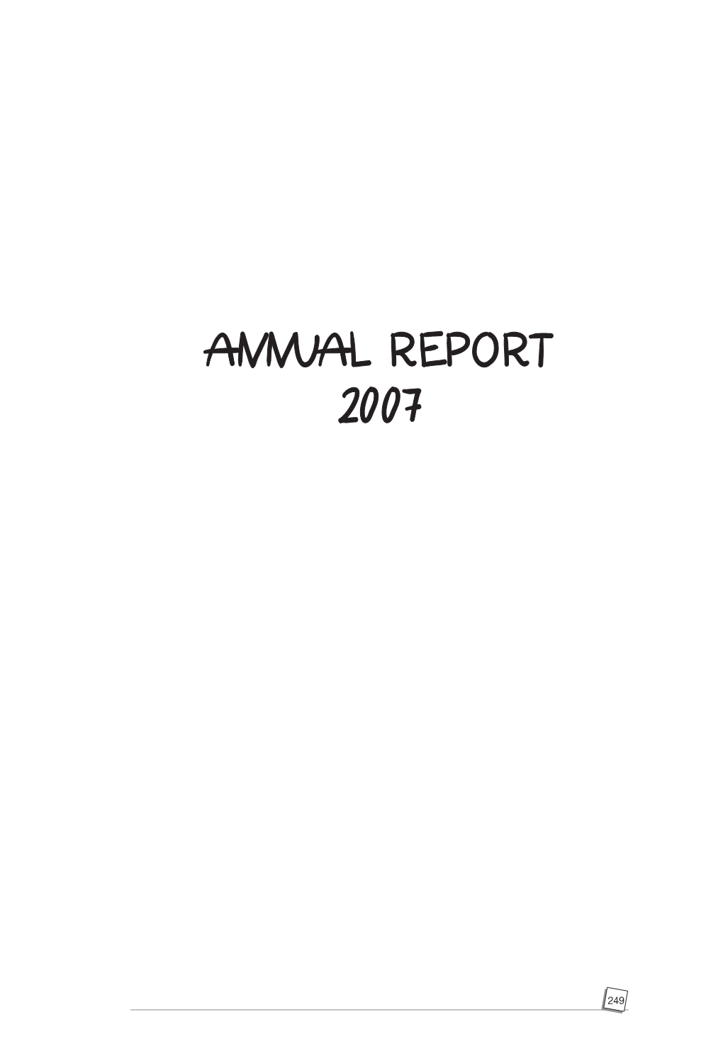 Annual Report 2007