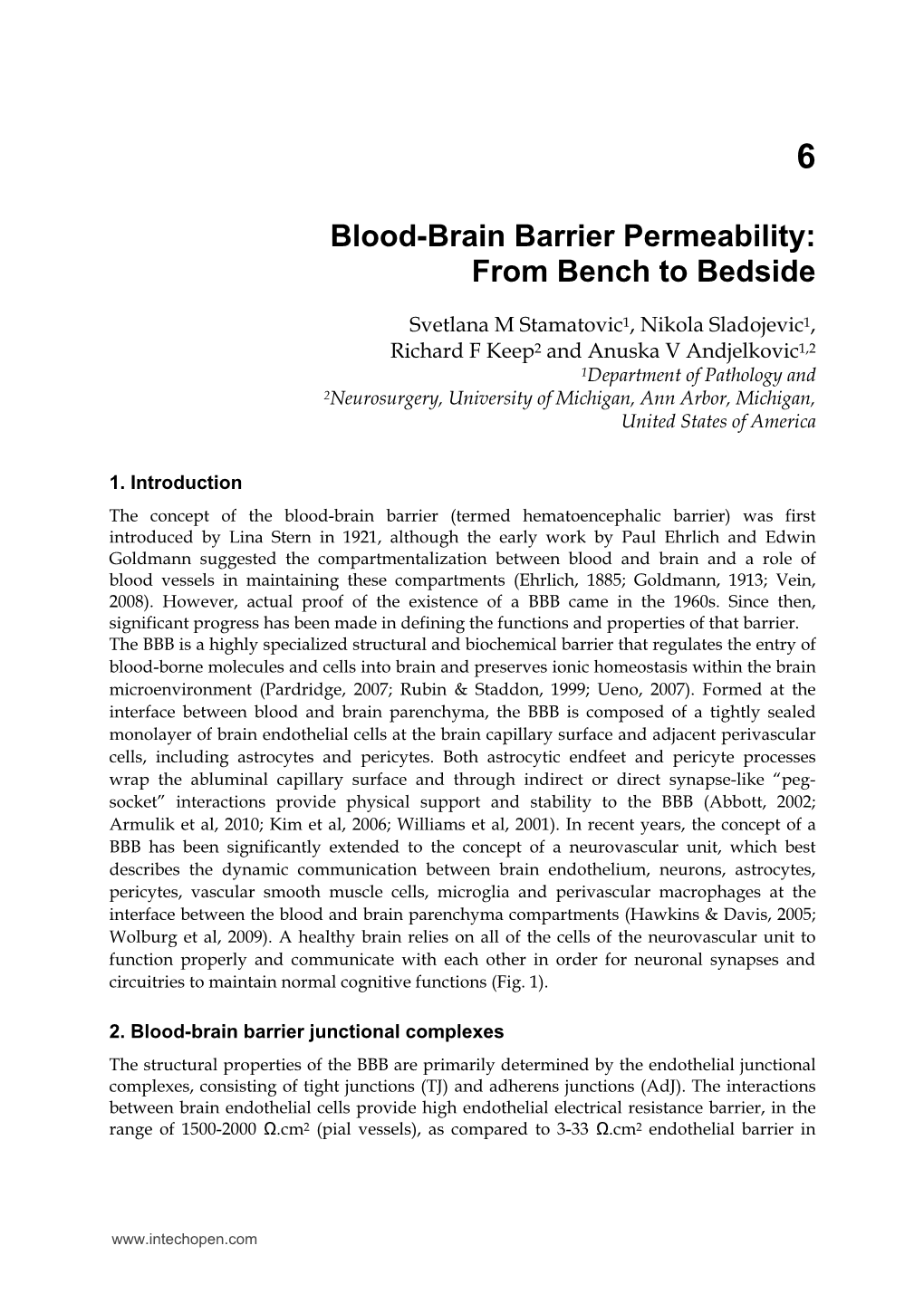 Blood-Brain Barrier Permeability: from Bench to Bedside