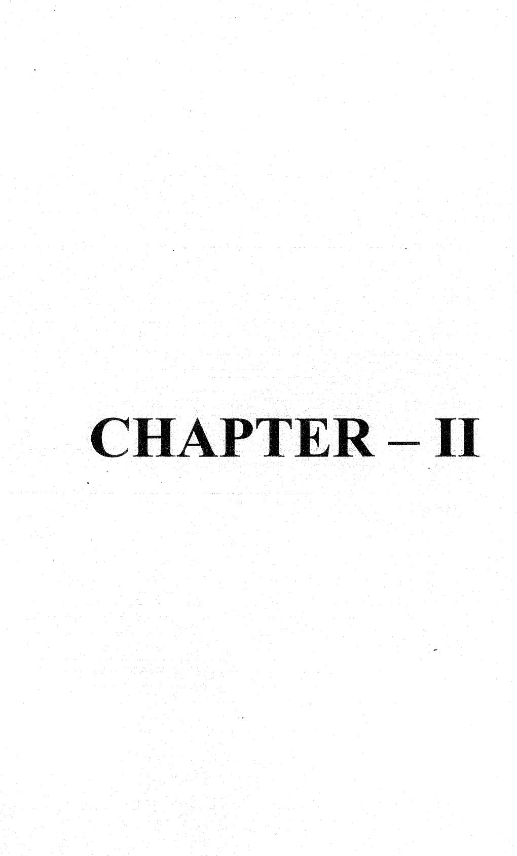 Chapter - Ii Chapter - Ii