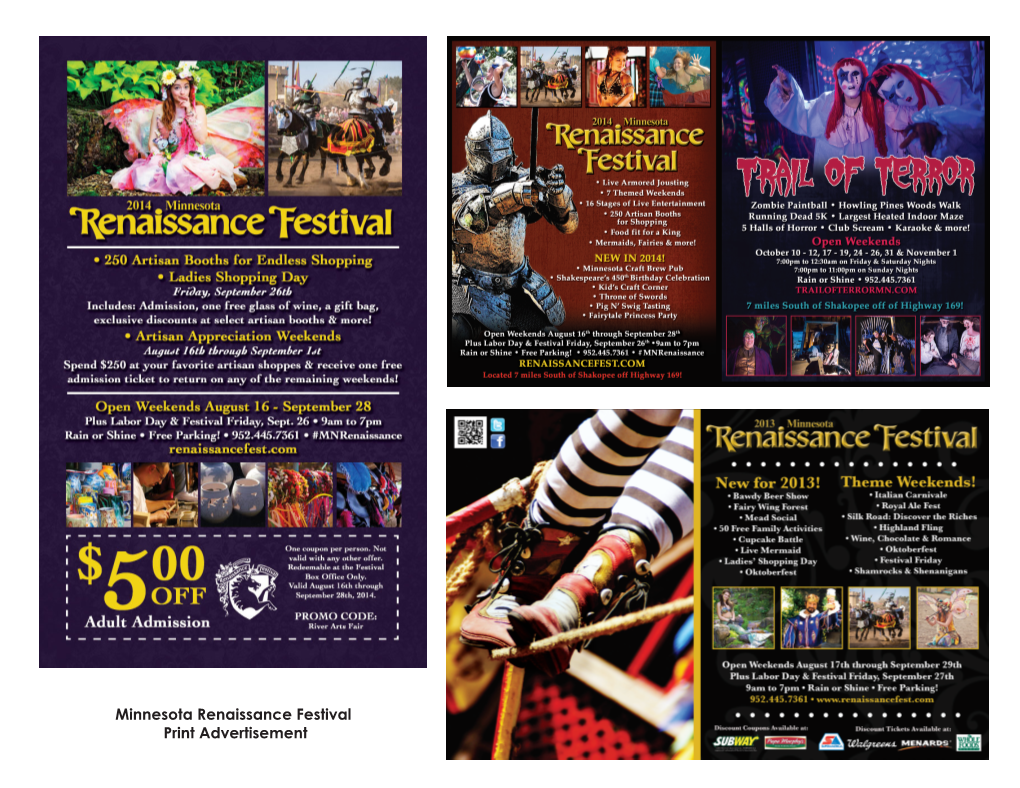 Minnesota Renaissance Festival Print Advertisement