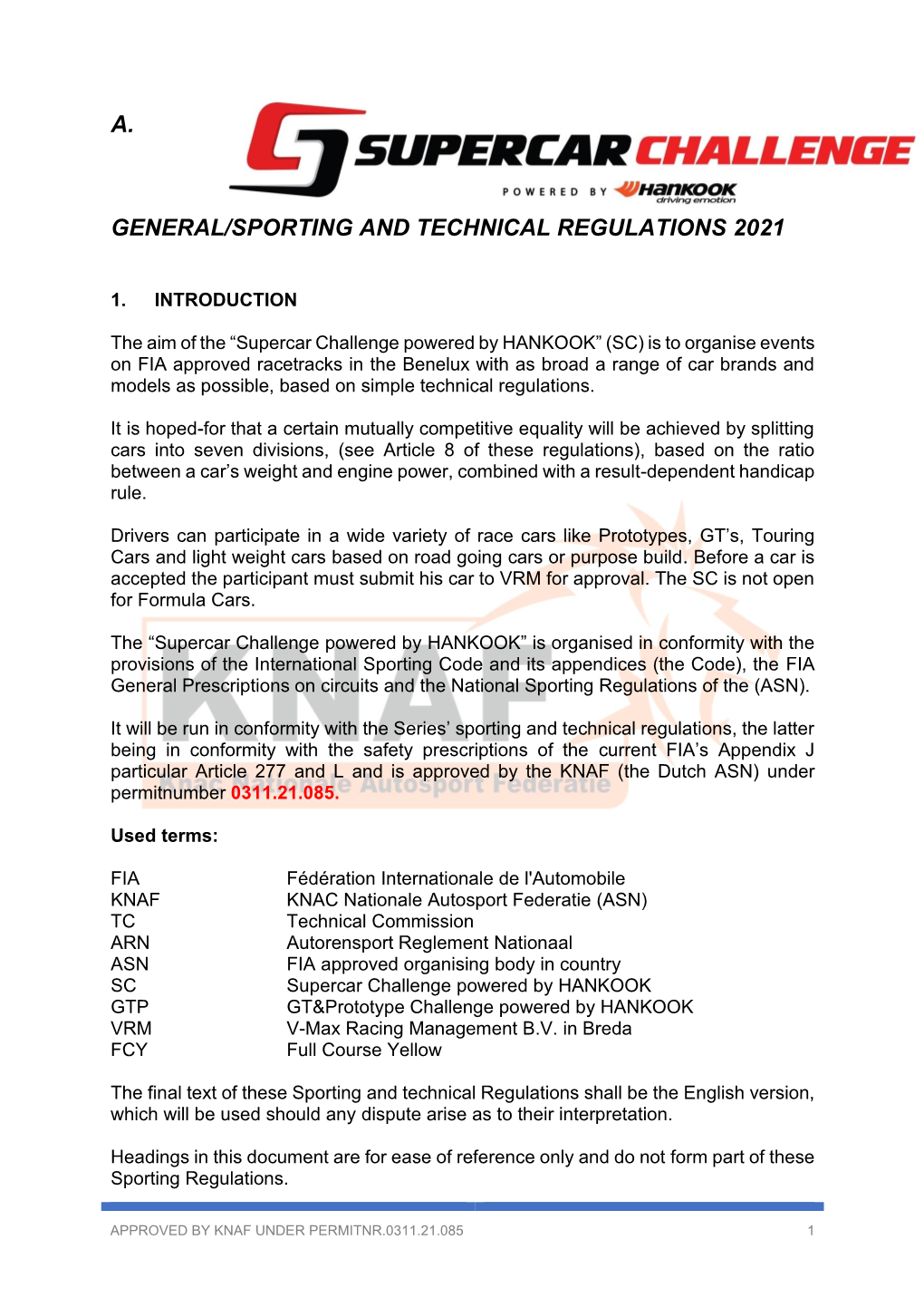 General and Technical Regulations 2006