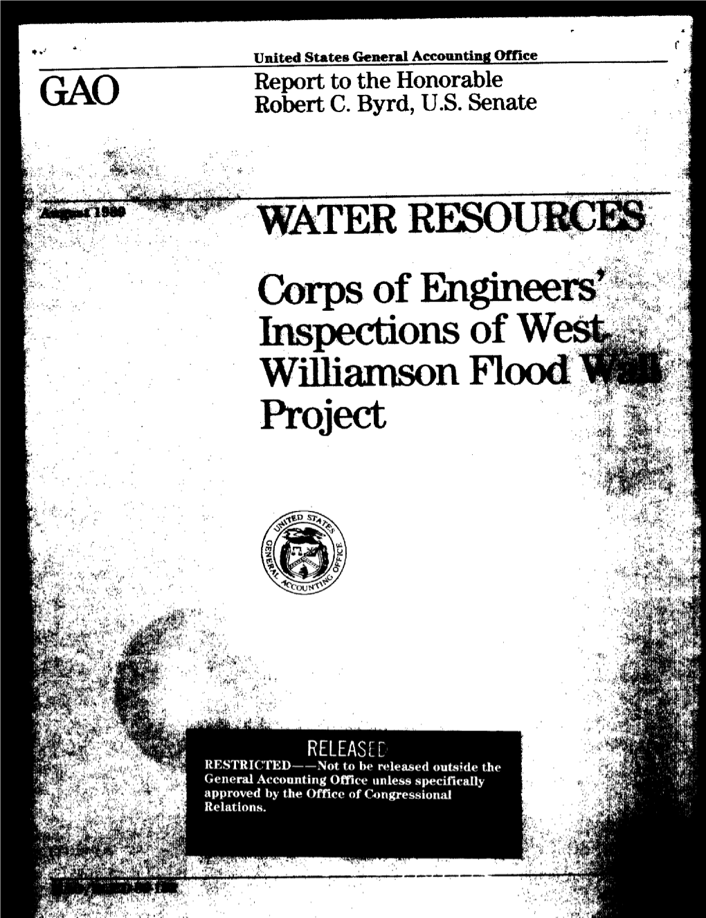 RCED-89-132 Water Resources: Corps of Engineers' Inspections Of