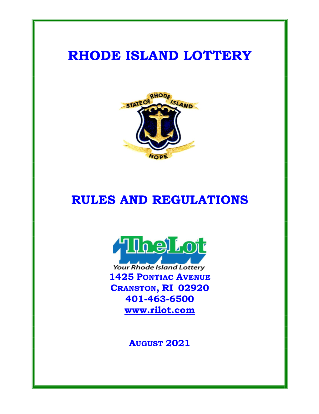 Rules and Regulations