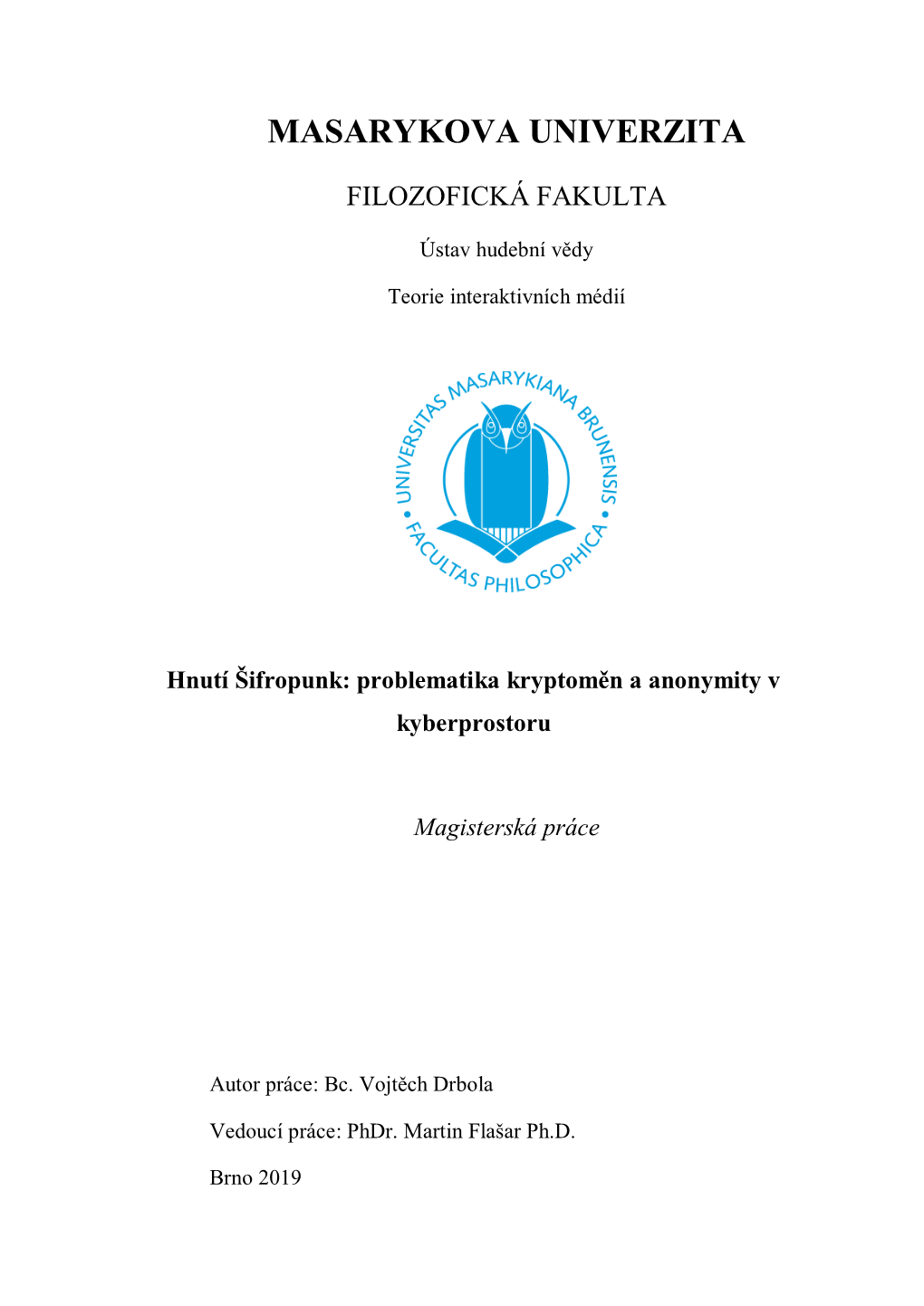 Problematika Kryptoměn a Anonymity V Kyberprostoru