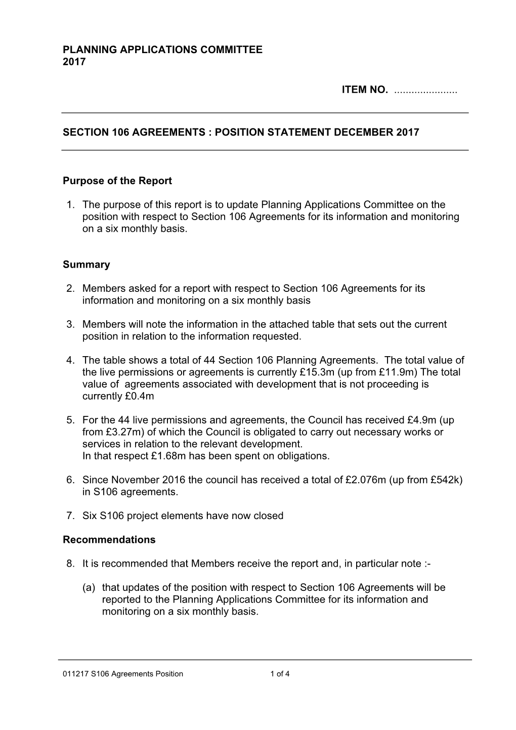 011217 S106 Agreements Position 1 of 4