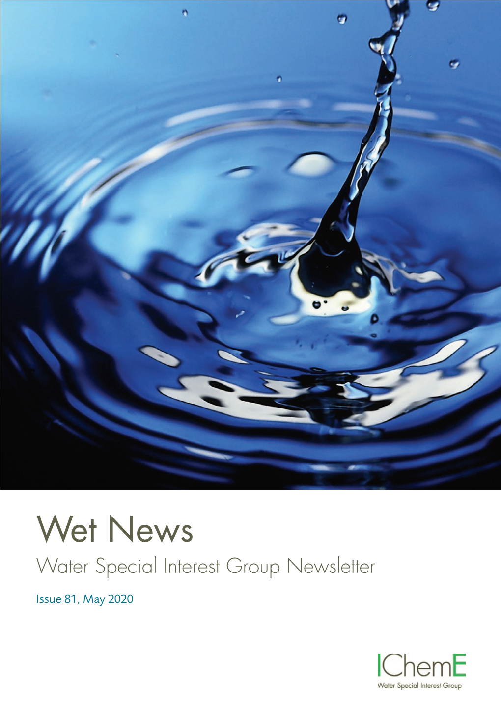 Wet News Water Special Interest Group Newsletter