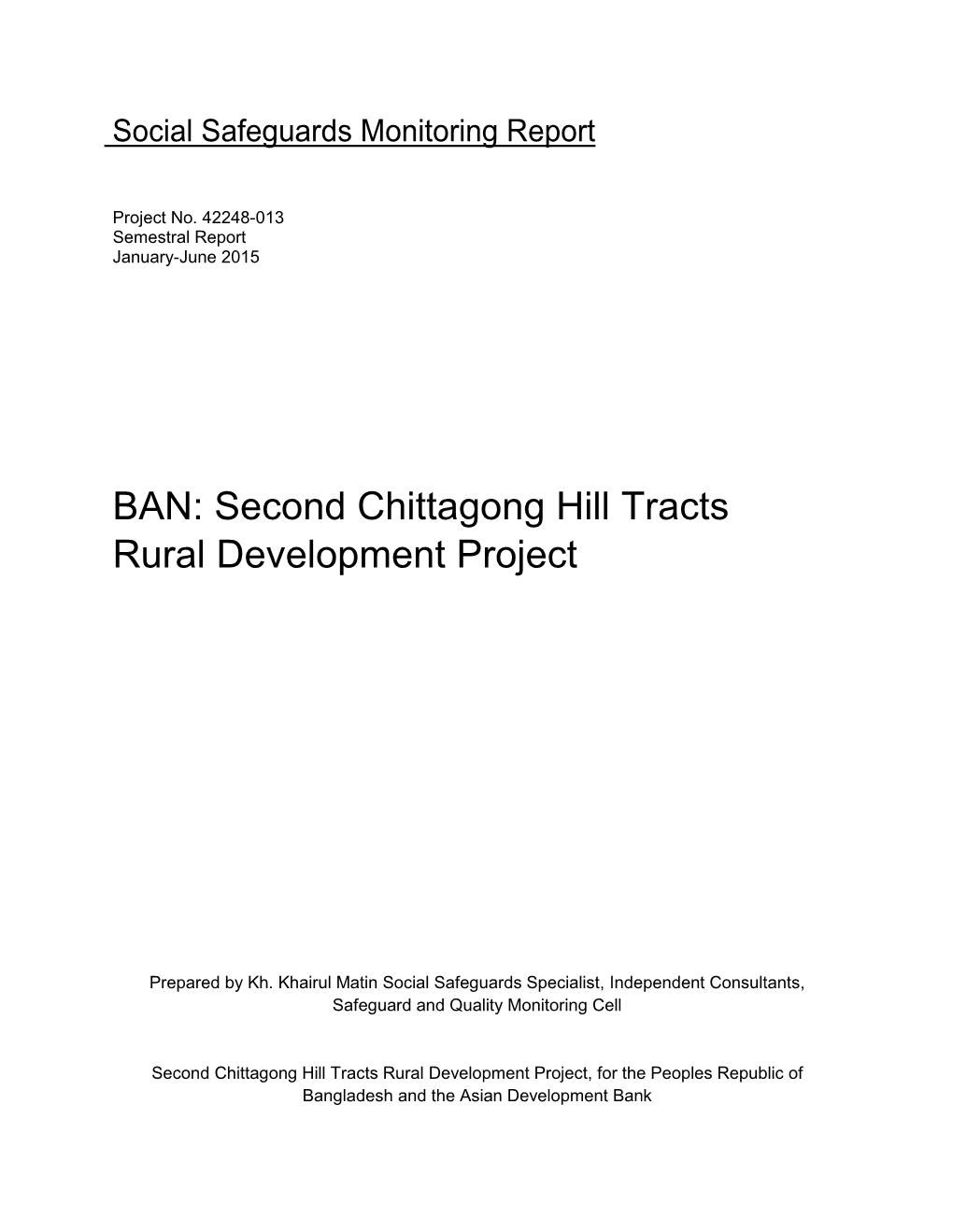 Second Chittagong Hill Tracts Rural Development Project