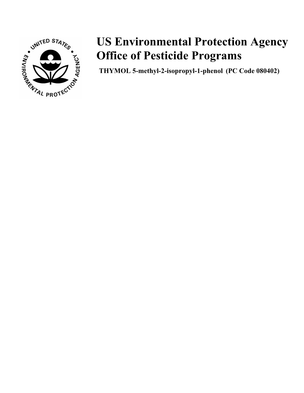 Technical Document for 5-Methyl-2-Isopropyl-1-Phenol Also