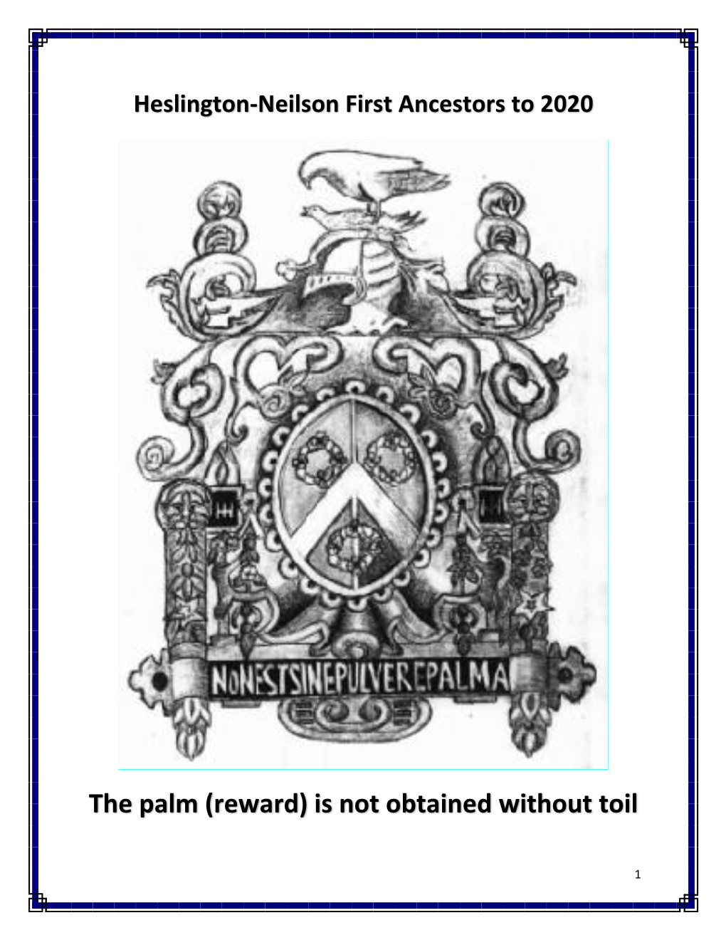 The Palm (Reward) Is Not Obtained Without Toil