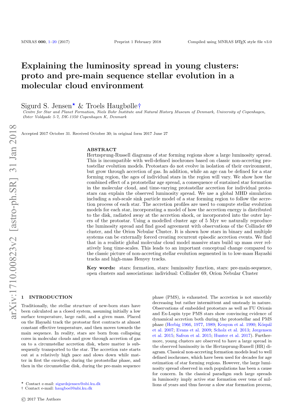 Proto and Pre-Main Sequence Stellar Evolution in a Molecular Cloud Environment