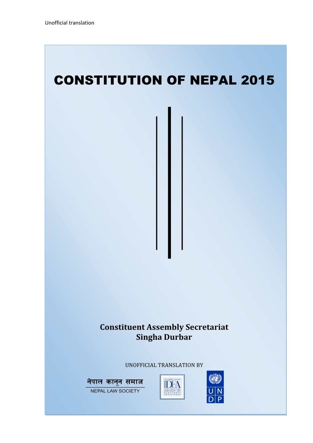 Constitution of Nepal 2015