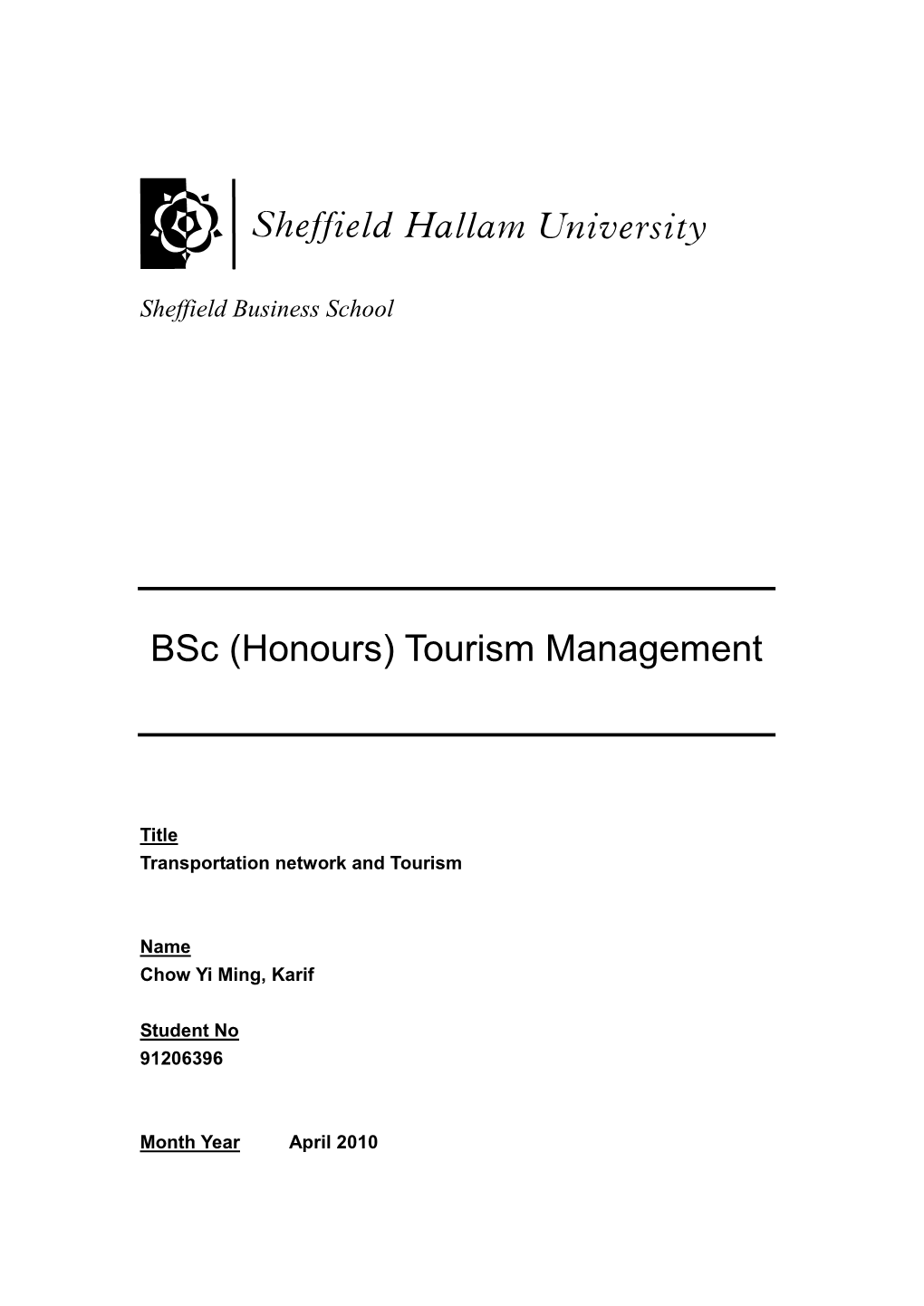 Tourism Management