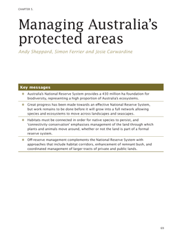 Managing Australia's Protected Areas