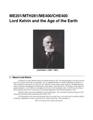 Lord Kelvin and the Age of the Earth.Pdf