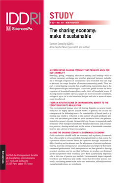 The Sharing Economy: Make It Sustainable