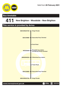 411 New Brighton - Woodside - New Brighton