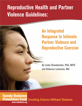 Reproductive Health and Partner Violence Guidelines