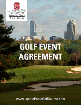 Golf Event Agreement