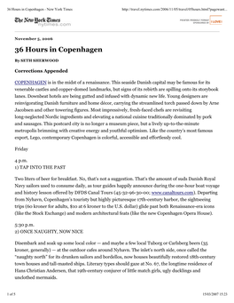 36 Hours in Copenhagen - New York Times
