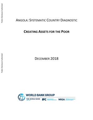 ANGOLA: SYSTEMATIC COUNTRY DIAGNOSTIC Public Disclosure Authorized