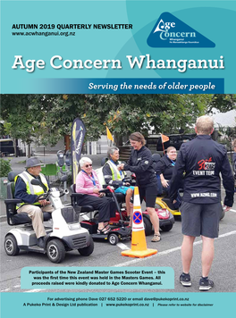 Age Concern Whanganui Serving the Needs of Older People