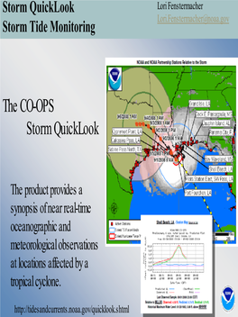 The CO-OPS Storm Quicklook