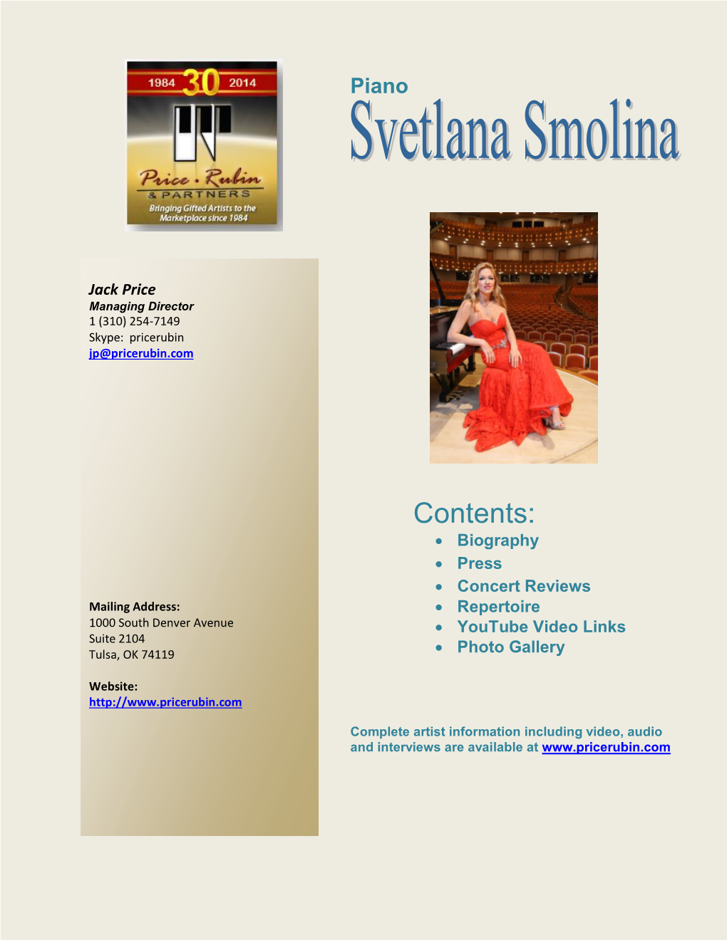 Svetlana Smolina – Biography