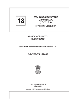 Standing Committee on Railways Eighteenth Report