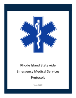 Statewide Emergency Medical Services Protocols