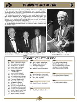 Cu Athletic Hall of Fame
