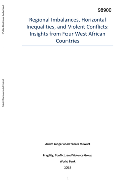 2. Horizontal Inequalities in Ghana, Côte D'ivoire, Nigeria, and Mali