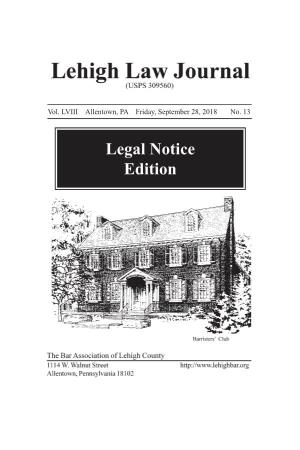 Legal Notice Edition