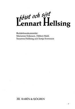Lennart Hellsing