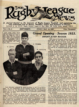 Grand Opening-Season 1923