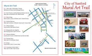 Mural Art Trail Center - Murals 1-9 (2 Miles) N