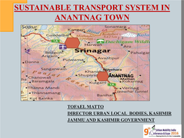 Sustainable Transport System in Anantnag Town