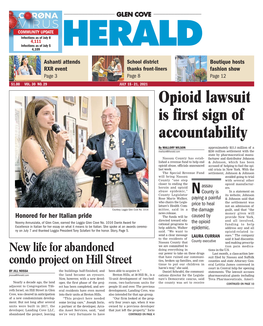 Opioid Lawsuit Is First Sign of Accountability