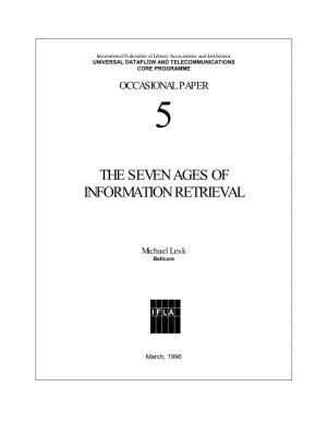 The Seven Ages of Information Retrieval