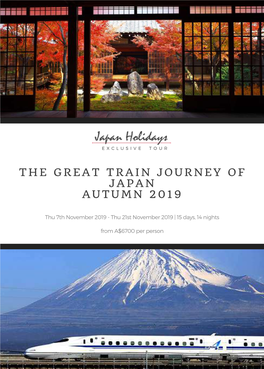 The Great Train Journey of Japan