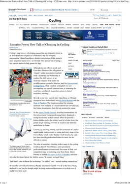 Cycling - Nytimes.Com