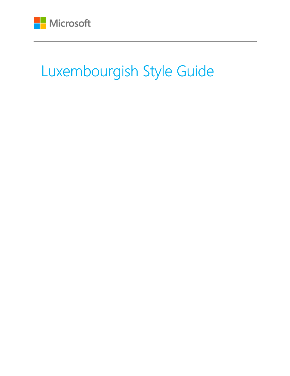 Luxembourgish Style Guide